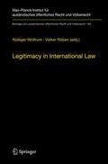 Röben / Wolfrum |  Legitimacy in International Law | Buch |  Sack Fachmedien