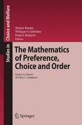 Brams / Roberts / Gehrlein |  The Mathematics of Preference, Choice and Order | Buch |  Sack Fachmedien