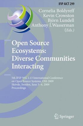 Boldyreff / Wasserman / Crowston |  Open Source Ecosystems: Diverse Communities Interacting | Buch |  Sack Fachmedien