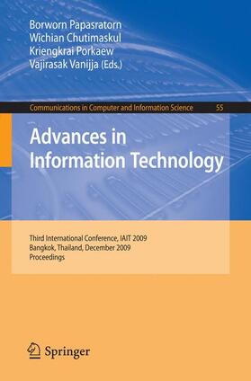 Papasratorn / Vanijja / Chutimaskul |  Advances in Information Technology | Buch |  Sack Fachmedien