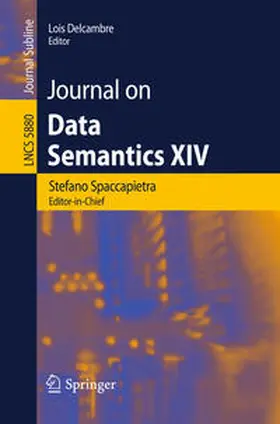 Spaccapietra / Delcambre | Journal on Data Semantics XIV | E-Book | sack.de