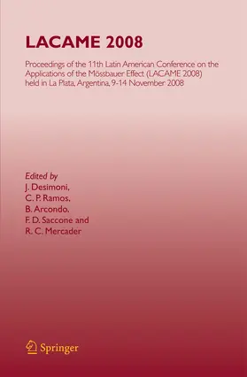 Desimoni / Ramos / Arcondo |  LACAME 2008 | eBook | Sack Fachmedien