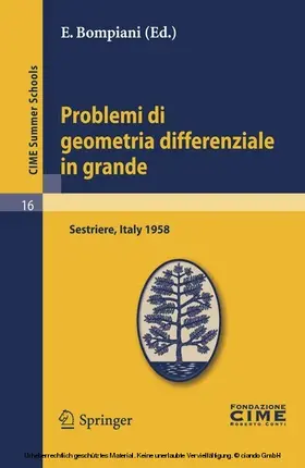 Bompiani |  Problemi di geometria differenziale in grande | eBook | Sack Fachmedien