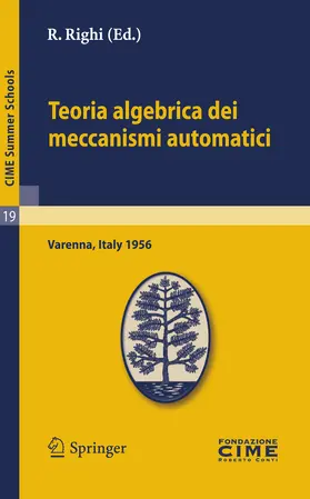 Righi | Teoria algebrica dei meccanismi automatici | E-Book | sack.de