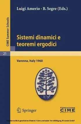 Amerio / Segre | Sistemi dinamici e teoremi ergodici | E-Book | sack.de