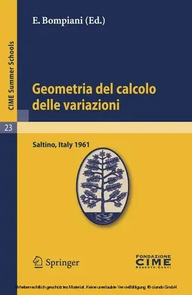 Bompiani |  Geometria del calcolo delle variazioni | eBook | Sack Fachmedien