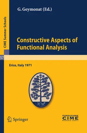 Geymonat | Constructive Aspects of Functional Analysis | E-Book | sack.de