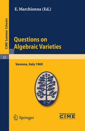 Marchionna |  Questions on Algebraic Varieties | Buch |  Sack Fachmedien