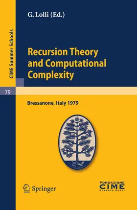 Lolli |  Recursion Theory and Computational Complexity | eBook | Sack Fachmedien