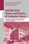 van Leeuwen / Muscholl / Rumpe |  SOFSEM 2010: Theory and Practice of Computer Science | Buch |  Sack Fachmedien