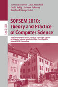 van Leeuwen / Muscholl / Peleg |  SOFSEM 2010: Theory and Practice of Computer Science | eBook | Sack Fachmedien