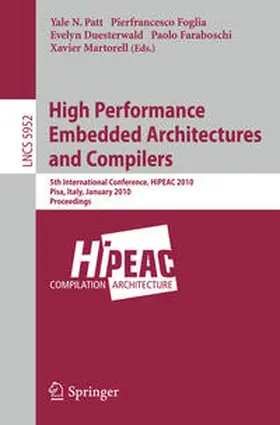 Patt / Foglia / Duesterwald | High Performance Embedded Architectures and Compilers | E-Book | sack.de
