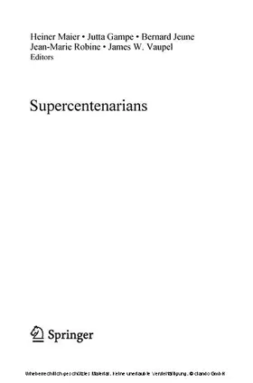 Maier / Gampe / Jeune |  Supercentenarians | eBook | Sack Fachmedien