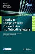Gu / Astorga / Zang |  Security in Emerging Wireless Communication and Networking Systems | eBook | Sack Fachmedien
