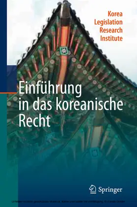  Einführung in das koreanische Recht | eBook | Sack Fachmedien