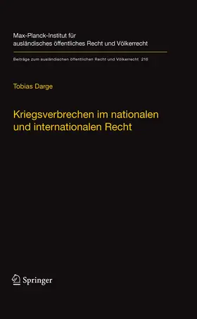 Darge | Kriegsverbrechen im nationalen und internationalen Recht | E-Book | sack.de