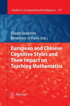 Di Paola / Spagnolo |  European and Chinese Cognitive Styles and their Impact on Teaching Mathematics | Buch |  Sack Fachmedien