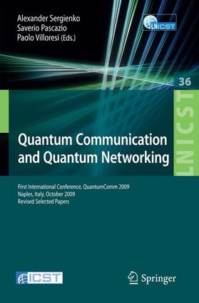 Sergienko / Villoresi / Pascazio |  Quantum Communication and Quantum Networking | Buch |  Sack Fachmedien