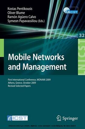 Pentikousis / Blume / Agüero | Mobile Networks and Management | E-Book | sack.de