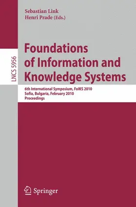 Prade / Link |  Foundations of Information and Knowledge Systems | Buch |  Sack Fachmedien