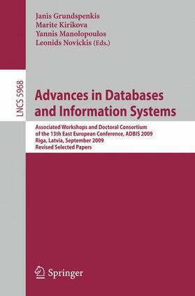 Grundspenkis / Kirikova / Manolopoulos |  Advances in Databases and Information Systems | Buch |  Sack Fachmedien