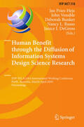 Pries-Heje / Venable / Bunker |  Human Benefit through the Diffusion of Information Systems Design Science Research | eBook | Sack Fachmedien