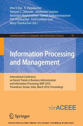 Das / Vijayakumar / Debnath | Information Processing and Management | E-Book | sack.de