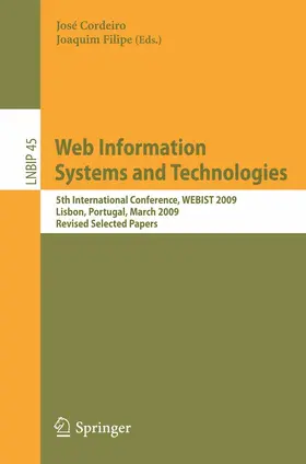 Cordeiro / Filipe |  Web Information Systems and Technologies | eBook | Sack Fachmedien