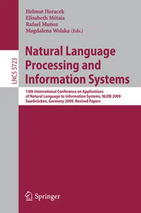 Horacek / Metais / Munoz | Natural Language Processing and Information Systems | E-Book | sack.de