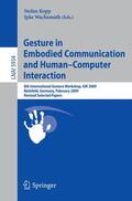 Wachsmuth / Kopp |  Gesture in Embodied Communication and Human Computer Interaction | Buch |  Sack Fachmedien