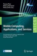 Phan / Zerfos / Montanari |  Mobile Computing, Applications, and Services | Buch |  Sack Fachmedien