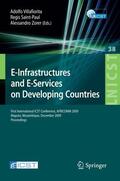 Villafiorita / Regis / Zorer |  E-Infrastructures and E-Services on Developing Countries | eBook | Sack Fachmedien