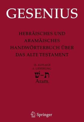 Gesenius / Donner / Meyer | Gesenius, W: Hebräisches und Aramäisches Hwtb./6. Lfg. | Buch | 978-3-642-12831-8 | sack.de