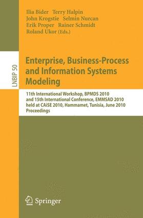 Bider / Halpin / Krogstie |  Enterprise, Business-Process and Information Systems Modeling | Buch |  Sack Fachmedien