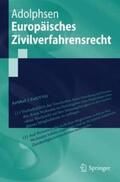 Adolphsen |  Europäisches Zivilverfahrensrecht | Buch |  Sack Fachmedien