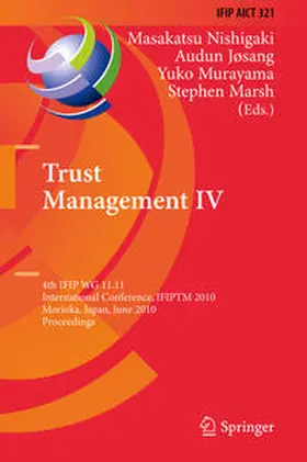 Nishigaki / Josang / Murayama | Trust Management IV | E-Book | www.sack.de