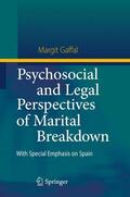 Gaffal |  Gaffal, M: Perspectives of Marital Breakdown | Buch |  Sack Fachmedien