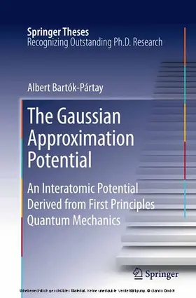 Bartók-Pártay | The Gaussian Approximation Potential | E-Book | sack.de