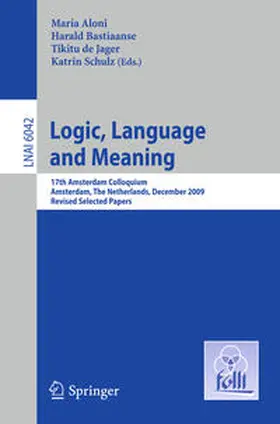 Aloni / Bastiaanse / de Jager |  Logic, Language and Meaning | eBook | Sack Fachmedien