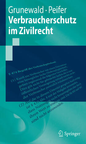 Grunewald / Peifer | Verbraucherschutz im Zivilrecht | E-Book | sack.de
