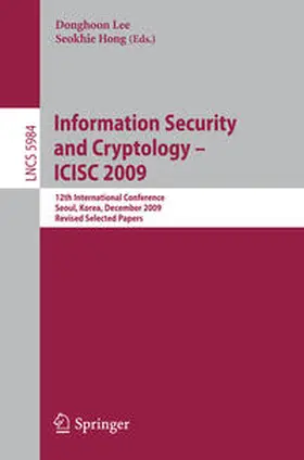 Lee / Hong | Information Security and Cryptology - ICISC 2009 | E-Book | sack.de