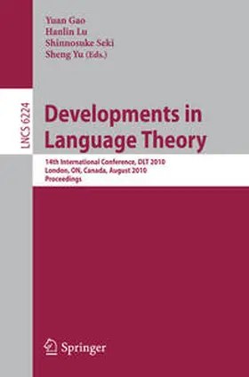 Gao / Lu / Seki | Developments in Language Theory | E-Book | sack.de