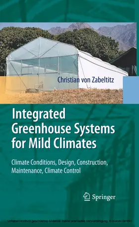 von Zabeltitz | Integrated Greenhouse Systems for Mild Climates | E-Book | www.sack.de