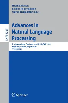 Loftsson / Rögnvaldsson / Helgadottir |  Advances in Natural Language Processing | Buch |  Sack Fachmedien