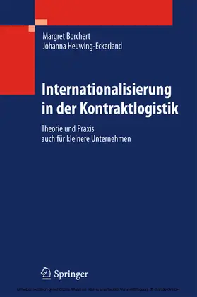 Borchert / Heuwing-Eckerland |  Internationalisierung in der Kontraktlogistik | eBook | Sack Fachmedien