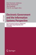 Andersen / Francesconi / Grönlund |  Electronic Government and the Information Systems | Buch |  Sack Fachmedien