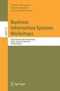 Abramowicz / Tolksdorf / Wecel |  Business Information Systems Workshops | Buch |  Sack Fachmedien