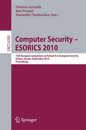 Gritzalis / Preneel / Theoharidou | Computer Security - ESORICS 2010 | E-Book | www.sack.de