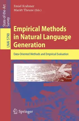 Krahmer / Theune |  Empirical Methods in Natural Language Generation | Buch |  Sack Fachmedien
