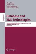 Lee / Yu / Bellahsene |  Database and XML Technologies | Buch |  Sack Fachmedien